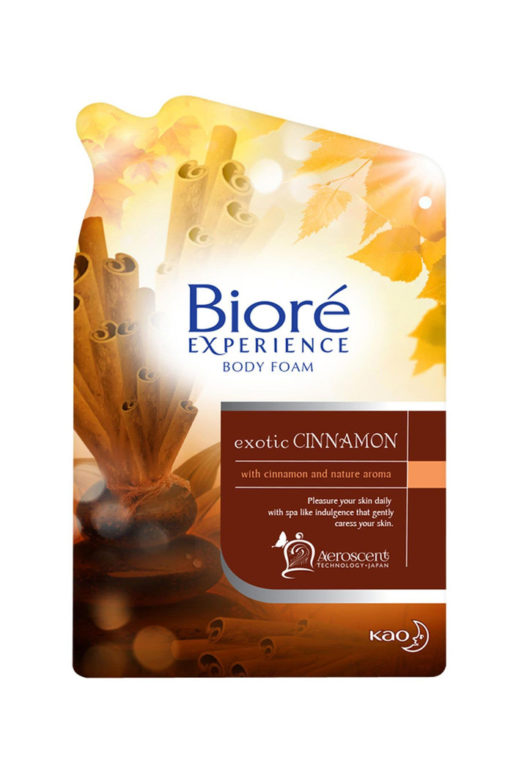 Biore Body Foam Exotic Cinnamon Pouch 425 ml