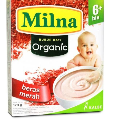 Milna Bubur Bayi Organik Beras Merah 6+m - 120gr